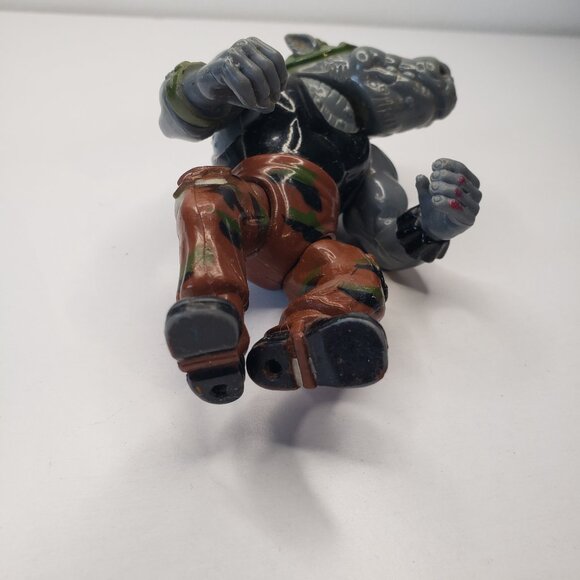Playmates Toys Teenage Mutant Ninja Turtles Rocksteady Hard Head Playmates 1988 - Picture 7 of 11